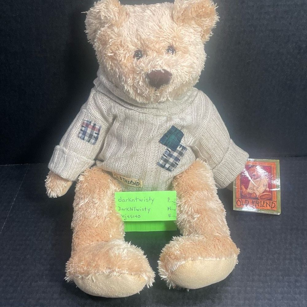 BNWT Old Friend Teddy Bear!  It takes a long time to grow and old friend!